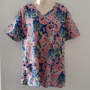 Divine Medical Scrub Top 2XL